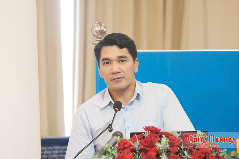 Ông Lê Hoài Điệp, Phụ trách Phòng Điều tra 2, Cơ quan điều tra vụ việc cạnh tranh, Ủy ban Cạnh tranh quốc gia (Bộ Công Thương) phát biểu.