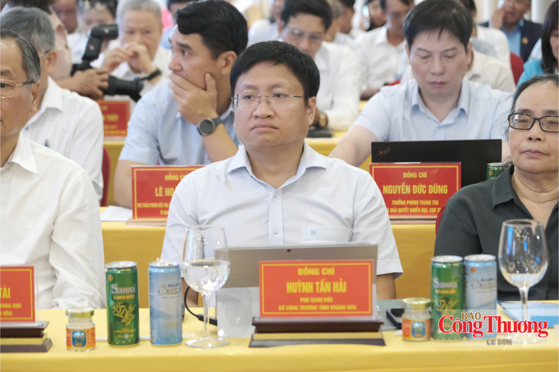 Ông Huỳnh Tấn Hải, Phó Giám đốc Sở Công Thương tỉnh Khánh Hòa tại hội thảo.