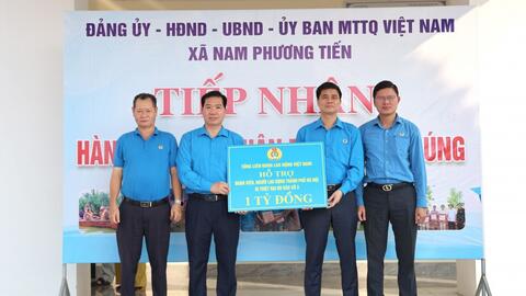 Hỗ trợ 1 tỷ đồng cho lao động bị ảnh hưởng bởi bão lũ