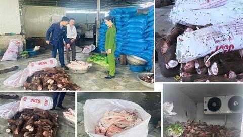 Thanh Hóa: Phát hiện, thu giữ gần 6 tấn thực phẩm không rõ nguồn gốc