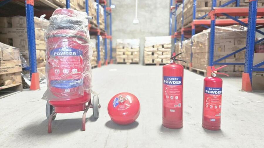 Lật tẩy đường dây sản xuất bình chữa cháy giả nhãn hiệu Dragon