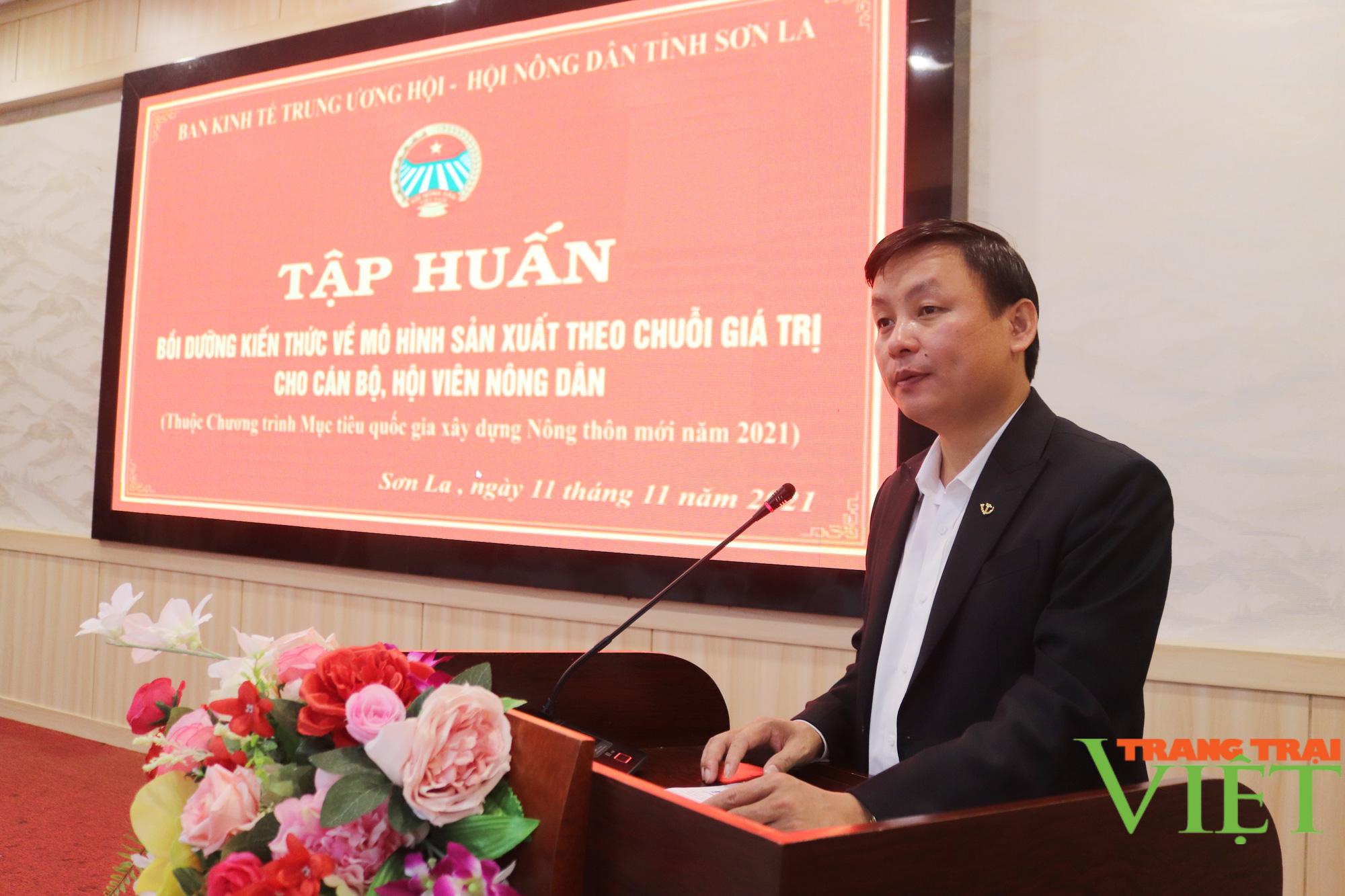 Trung ương Hội Nông dân Việt Nam: Tập huấn kiến thức sản xuất theo chuỗi giá trị cho nông dân Sơn La - Ảnh 2.
