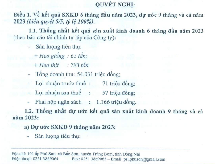 Giá lợn hơi khó vực dậy, 'ông lớn' Chăn nuôi Phú Sơn bất ngờ công bố ước tính lợi nhuận 9 tháng lạc quan - Ảnh 1. Giá lợn hơi khó vực dậy, 'ông lớn' Chăn nuôi Phú Sơn bất ngờ công bố ước tính lợi nhuận 9 tháng lạc quan - Ảnh 1.