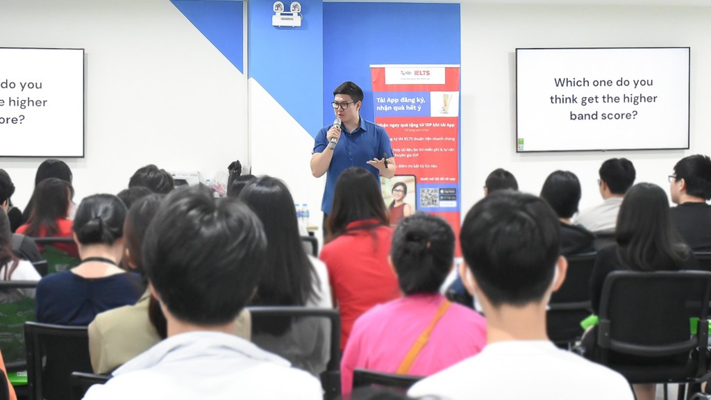 Buổi chia sẻ từ chuyên gia giúp các bạn nắm bắt phương pháp cải thiện các kỹ năng trong bài thi IELTS. (Nguồn: IDP) Buổi chia sẻ từ chuyên gia giúp các bạn nắm bắt phương pháp cải thiện các kỹ năng trong bài thi IELTS. (Nguồn: IDP)