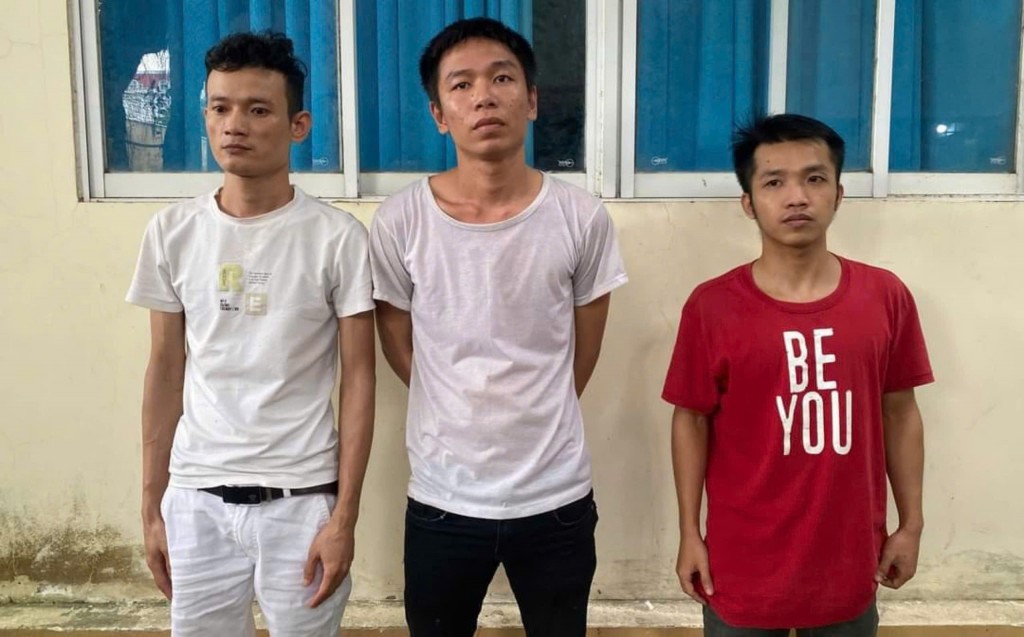 Ba đối tượng bị tạm giam (Ảnh: C.A Quảng Nam) Ba đối tượng bị tạm giam (Ảnh: C.A Quảng Nam)