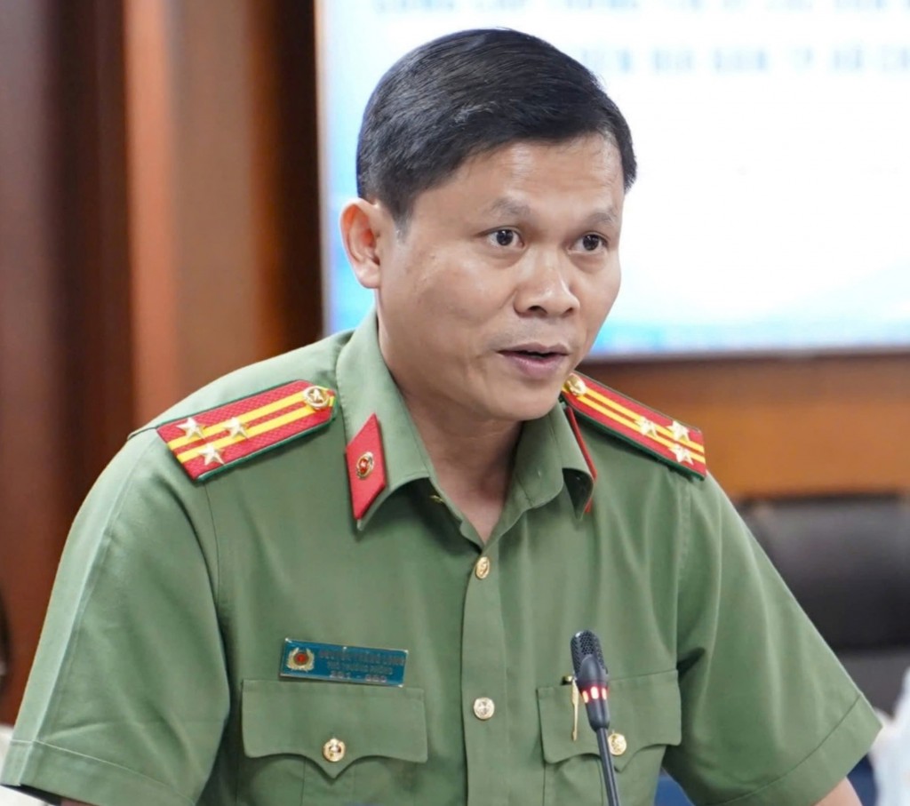 Thượng tá Nguyễn Thăng Long, Phó trưởng Phòng Tham mưu Công an TP Hồ Chí Minh Thượng tá Nguyễn Thăng Long, Phó trưởng Phòng Tham mưu Công an TP Hồ Chí Minh