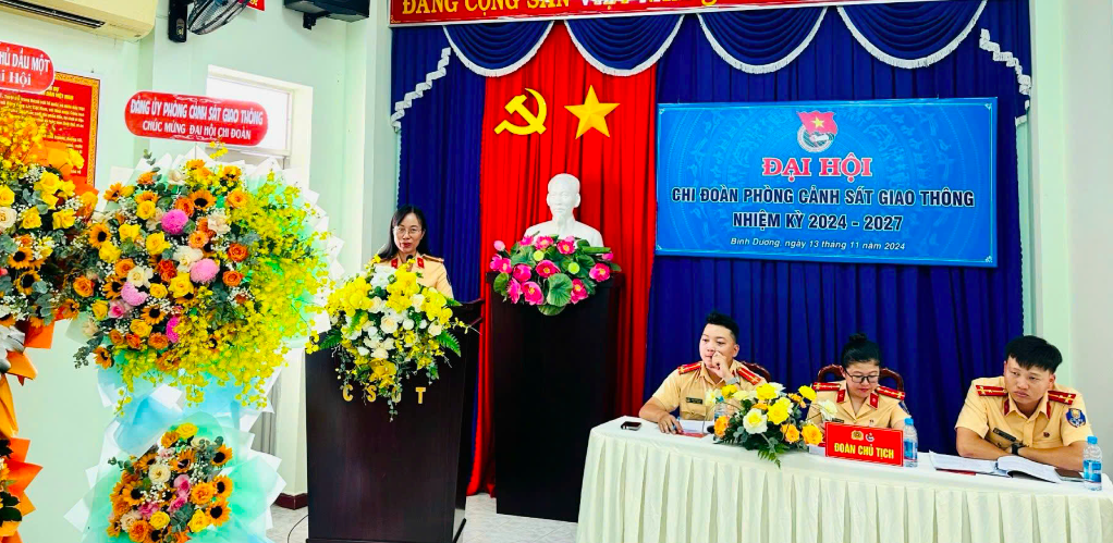 Đại hội Chi đoàn Phòng Cảnh sát giao thông nhiệm kỳ 2024 - 2027 Đại hội Chi đoàn Phòng Cảnh sát giao thông nhiệm kỳ 2024 - 2027