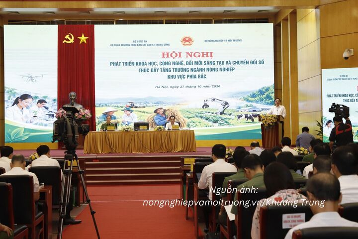 Hội nghị “Khoa học, công nghệ, đổi mới sáng tạo và chuyển đổi số thúc đẩy tăng trưởng ngành Nông nghiệp và Môi trường” tại miền Bắc.